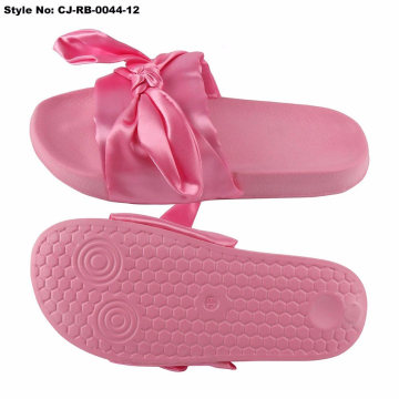 Customized Bow Tie Upper Design Women Filp Flops Slipper